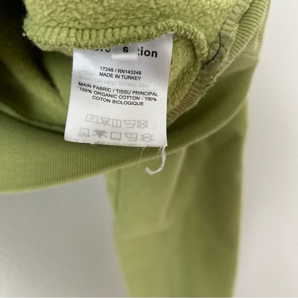 Reformation Hunter Crop Sweatshirt in Bright Green - Picture 4 of 5